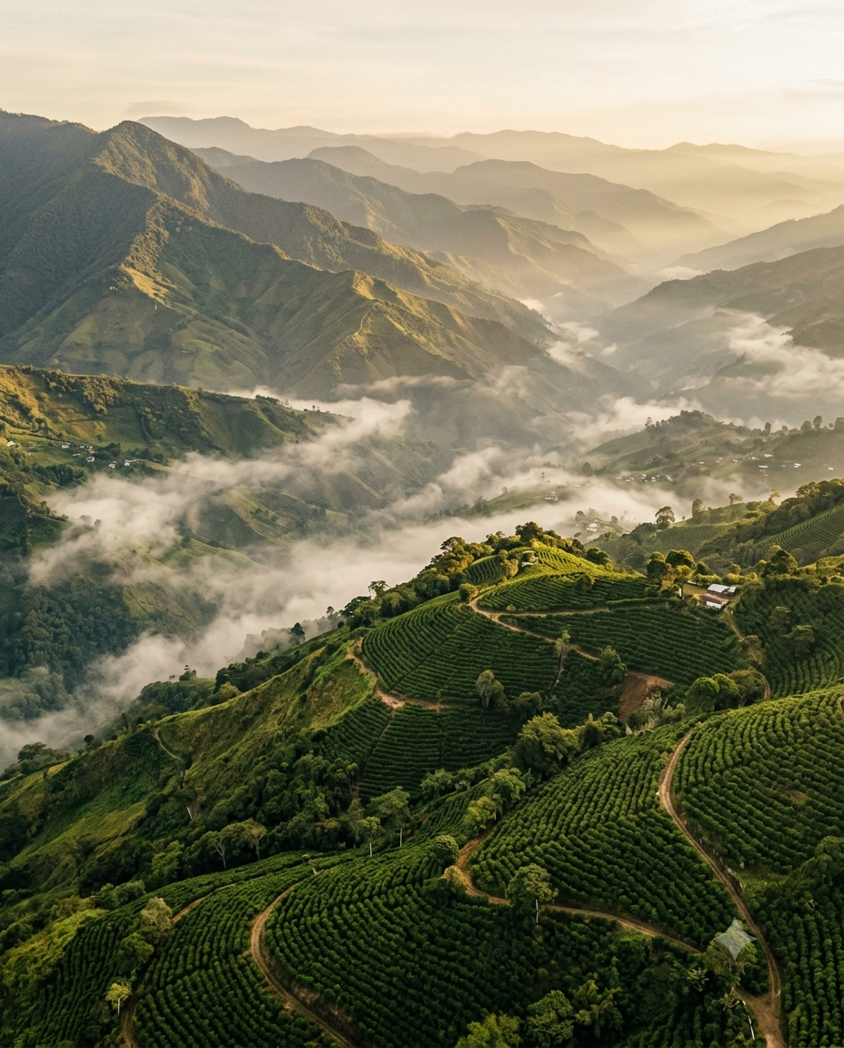 Cordillera occidental, finca de Café Don Albert a 1.700 msnm